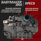 68RFE High Performance Valve Body 2019-2024 Aka “BabyMaker 2000” 4 bm 2000 prod img 3 600x600 1