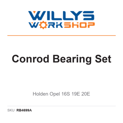 Conrod Bearing Set - Holden Opel 16S 19E 20E