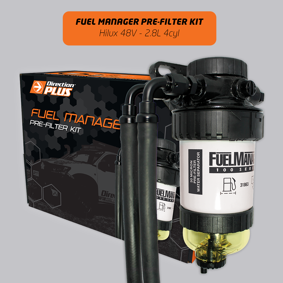 fm684dpk-general-product-image Fuel Manager Pre-Filter Kit HILUX N80 Hybrid 48V (FM684DPK)