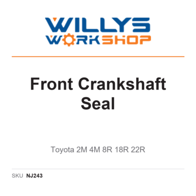 Front Crankshaft Seal - Toyota 2M 4M 8R 18R 22R