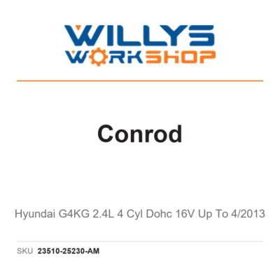 Genuine Conrod - Hyundai G4KG 2.4L 4 Cyl Dohc 16V Up To 4/2013