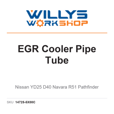 Genuine EGR Cooler Pipe Tube - Nissan YD25 D40 Navara R51 Pathfinder