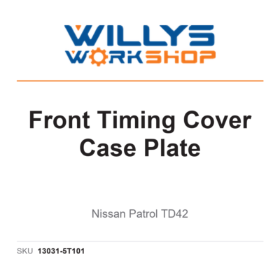 Genuine Front Timing Cover Case Plate - Nissan Patrol TD42