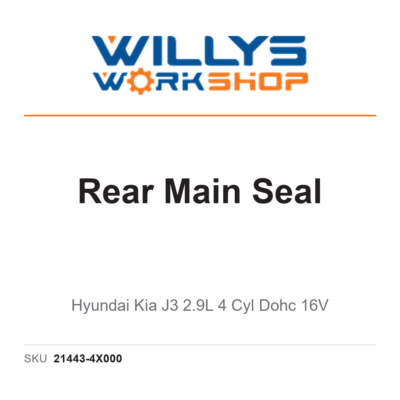 Genuine Rear Main Seal - Hyundai Kia J3 2.9L 4 Cyl Dohc 16V