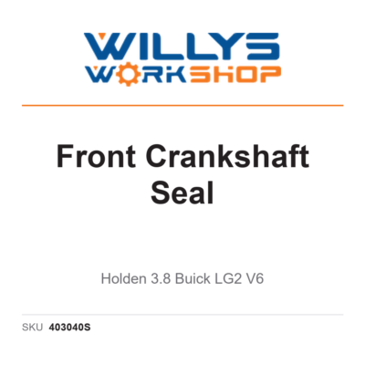 Front Crankshaft Seal - Holden 3.8 Buick LG2 V6