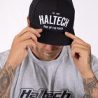 Haltech Snap Back Black with White Text