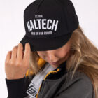 Haltech Snap Back Black with White Text