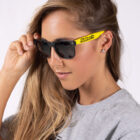 Haltech Sunglasses Black and Yellow
