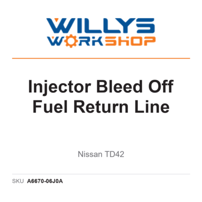 Injector Bleed Off Fuel Return Line - Nissan TD42
