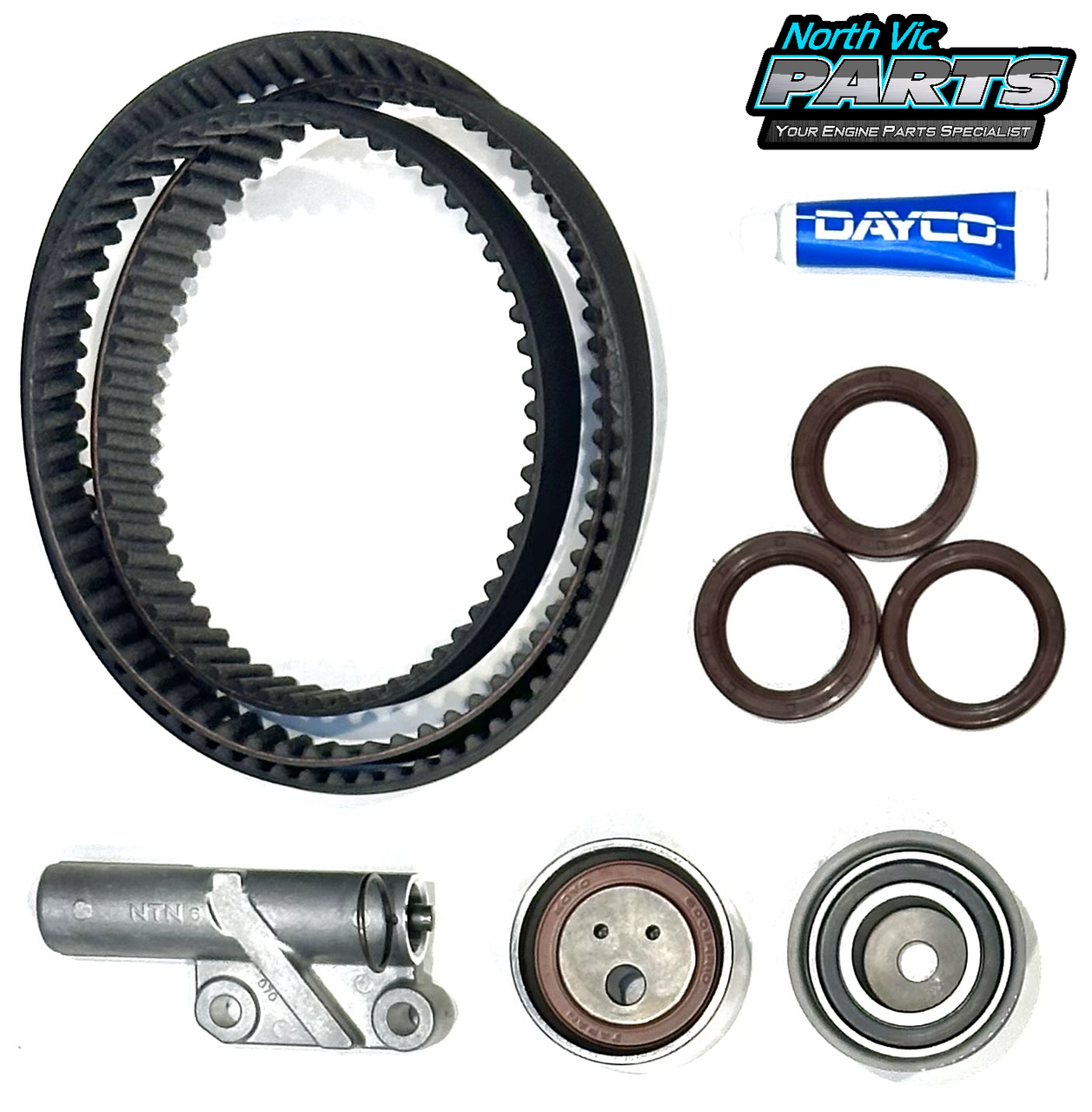 Dayco Timing Belt Set – With Tensioner - Mitsubishi 6G72 SOHC 24V 3.0L V6