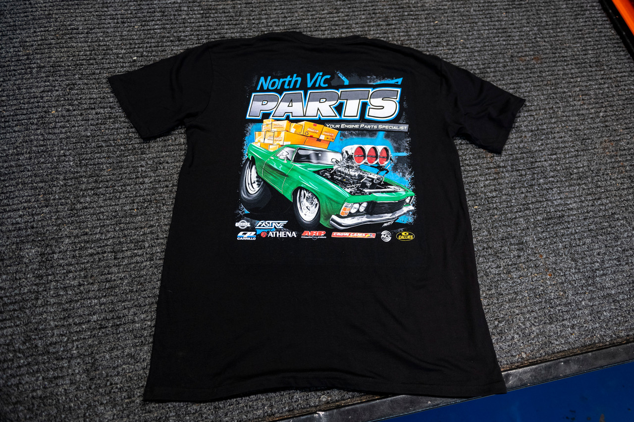 North Vic Parts Men’s Tee – Green Ute Design