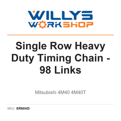 Single Row Heavy Duty Timing Chain – 98 Links - Mitsubishi 4M40 4M40T