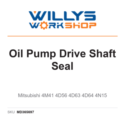 Genuine Oil Pump Drive Shaft Seal - Mitsubishi 4M41 4D56 4D63 4D64 4N15