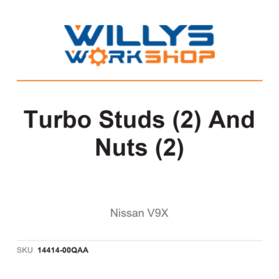 Genuine Turbo Studs (2) And Nuts (2) - Nissan V9X