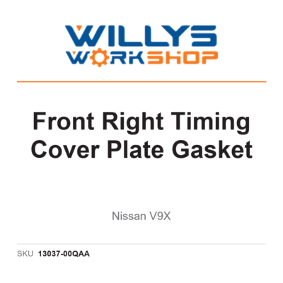 Genuine Front Right Timing Cover Plate Gasket - Nissan V9X