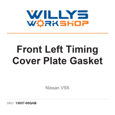 Genuine Front Left Timing Cover Plate Gasket - Nissan V9X