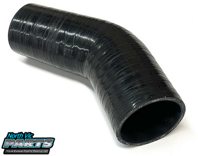 Silicone Hose - 102mm - 45Degree - 200mm Tails - Ends 3 Ply