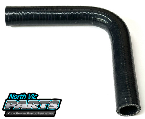 Silicone Hose - 89MM - 90Degree - 200MM Tails - Ends 3 Ply