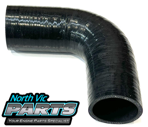 Silicone Hose - 89MM - 90Degree - 200MM Tails - Ends 3 Ply