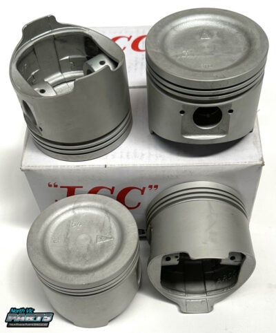 JCC Dish Top Piston Set - Mitsubishi 4G54