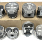 Enginetech Vortec Dish Top Piston Set - Chevrolet 350