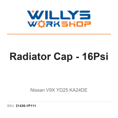 Genuine Radiator Cap – 16Psi - Nissan V9X YD25 KA24DE