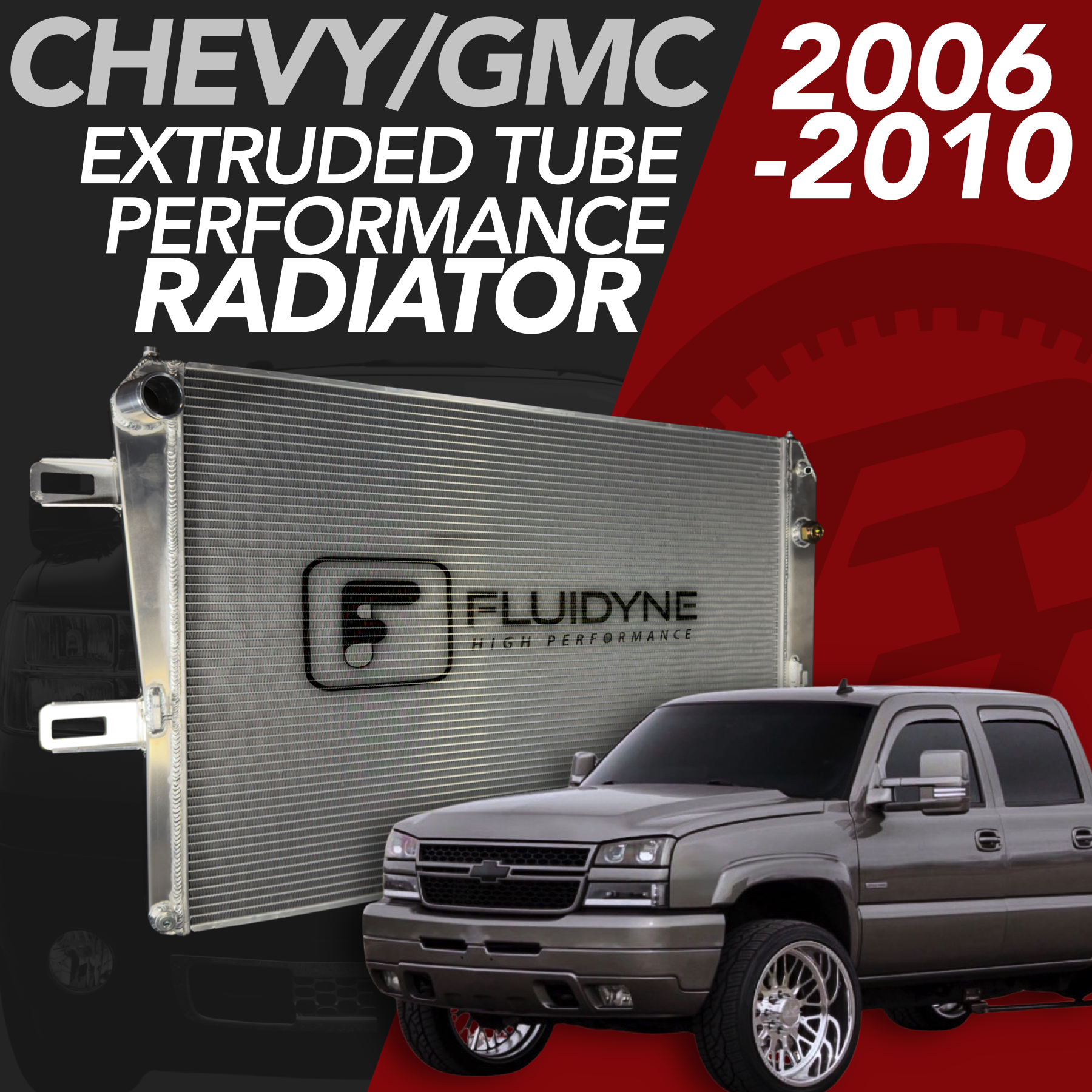 2006-2010 Chevy GMC 2500 3500 6.6L Duramax 5 Row Extruded Tube Aluminum Radiator