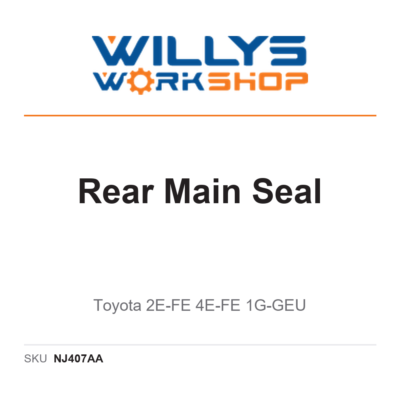 Rear Main Seal - Toyota 2E-FE 4E-FE 1G-GEU