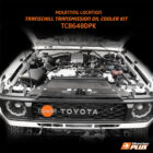 TransChill Arctic Black Transmission Cooler Kit TOYOTA LAND CRUISER 70 Series (TCB648DPK) 3 tcb648dpk mounting location