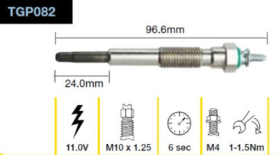 Tridon Glow Plug - Toyota 2H