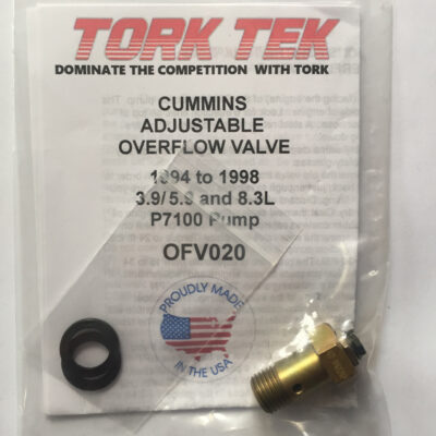 TORK TEK - Adjustable Overflow Valve OFV020