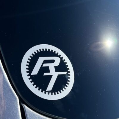 RT Logo Die Cut Decal – White