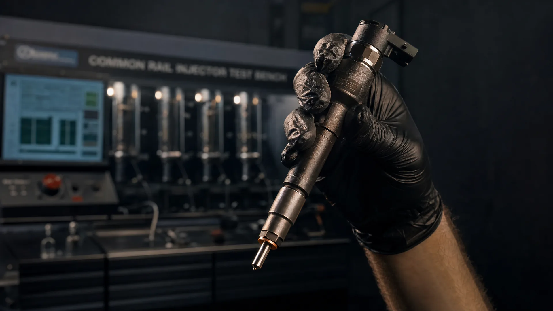 Common-rail diesel injector testing and cleaning at Willys Workshop
