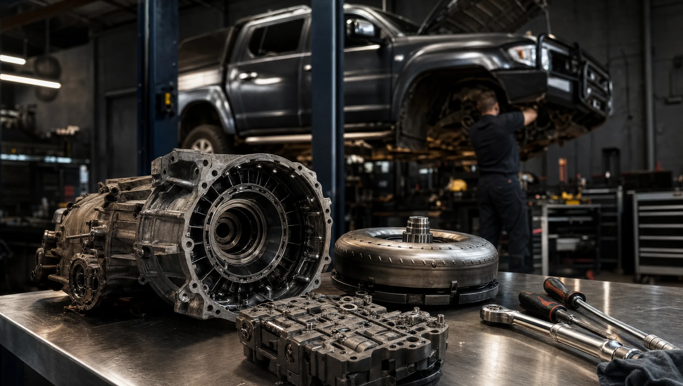 Diesel transmission repairs and rebuilds at Willys Workshop
