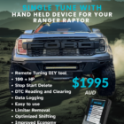 Next Gen Ranger Raptor remote custom tune tune with flash device bundle