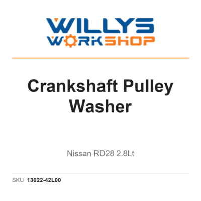 Genuine Crankshaft Pulley Washer | Nissan RD28 2.8Lt