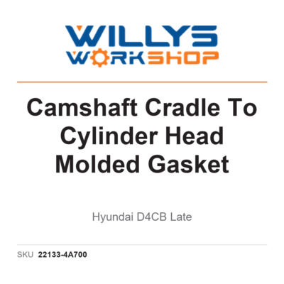 Genuine Camshaft Cradle To Cylinder Head Molded Gasket | Hyundai D4CB Late