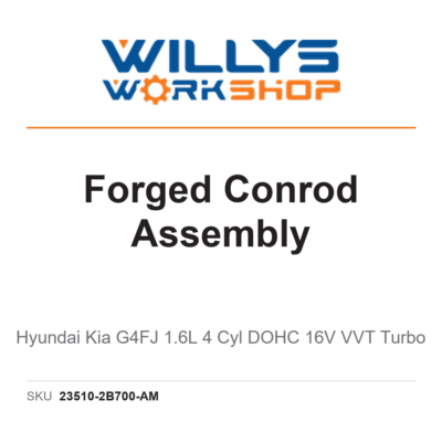 NVP Forged Conrod Assembly | Hyundai Kia G4FJ 1.6L 4 Cyl DOHC 16V VVT Turbo