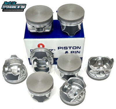 JCC Flat Top Piston Set | Holden 253 Red/Blue 1969-1985
