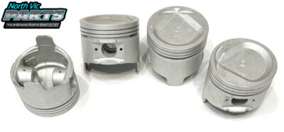 NVP Dish Top Piston & Ring Set - 2 Valve Relief | Holden 4ZE1 2.6 SOHC 8V 1993-1998 | 0.5mm Oversize