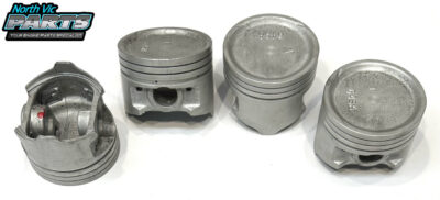 TIK Dish Top Piston Set - 22mm Pin | Mitsubishi 4G64 2.4L 4 Cyl SOHC 16V