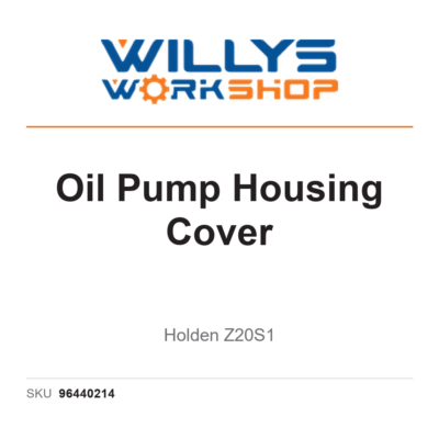 Genuine Oil Pump Housing Cover | Holden Z20S1