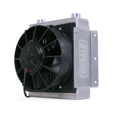 DERALE – Remote Trans Cooler – 18 Row Hi-Flow Racing Remote Fluid Cooler with Single Fan