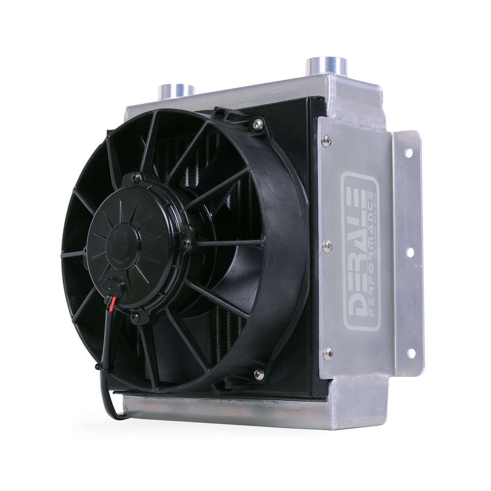 DERALE – Remote Trans Cooler – 18 Row Hi-Flow Racing Remote Fluid Cooler with Single Fan DERALE – Remote Trans Cooler – 18 Row Hi-Flow Racing Remote Fluid Cooler with Single Fan
