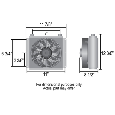 DERALE – Remote Trans Cooler – 18 Row Hi-Flow Racing Remote Fluid Cooler with Single Fan