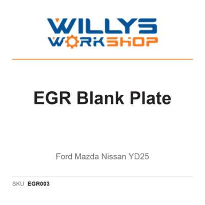 NVP EGR Blank Plate | Ford Mazda Nissan YD25