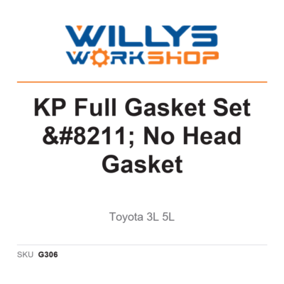 KP Full Gasket Set - No Head Gasket | Toyota 3L 5L
