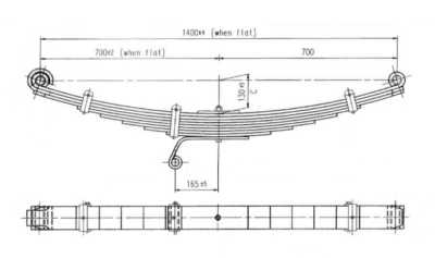 WCS Multileaf Spring for Hino FG1J Ranger 9 (All Years) [Steer]