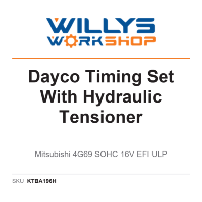 Dayco Timing Set With Hydraulic Tensioner | Mitsubishi 4G69 SOHC 16V EFI ULP