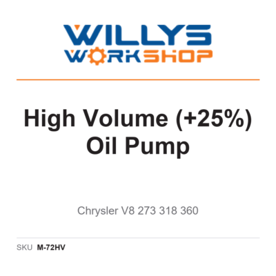 High Volume (+25%) Oil Pump | Chrysler V8 273 318 360